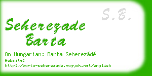 seherezade barta business card