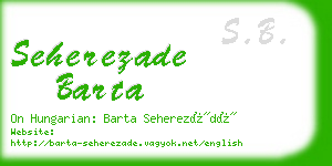 seherezade barta business card